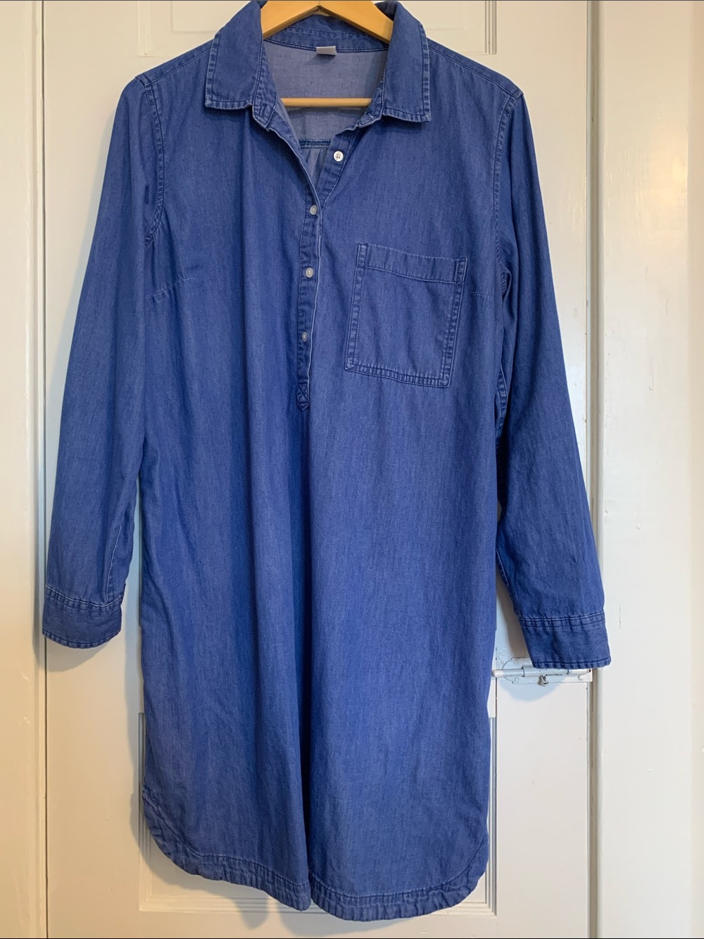 OLD NAVY | Classic Chambray Denim Shirt Dress Size L